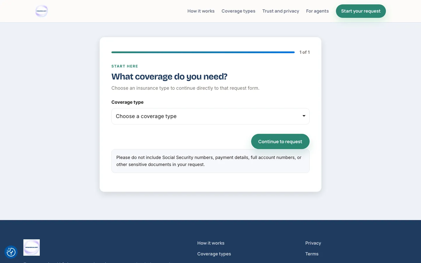 The protected request flow: choose the coverage you need